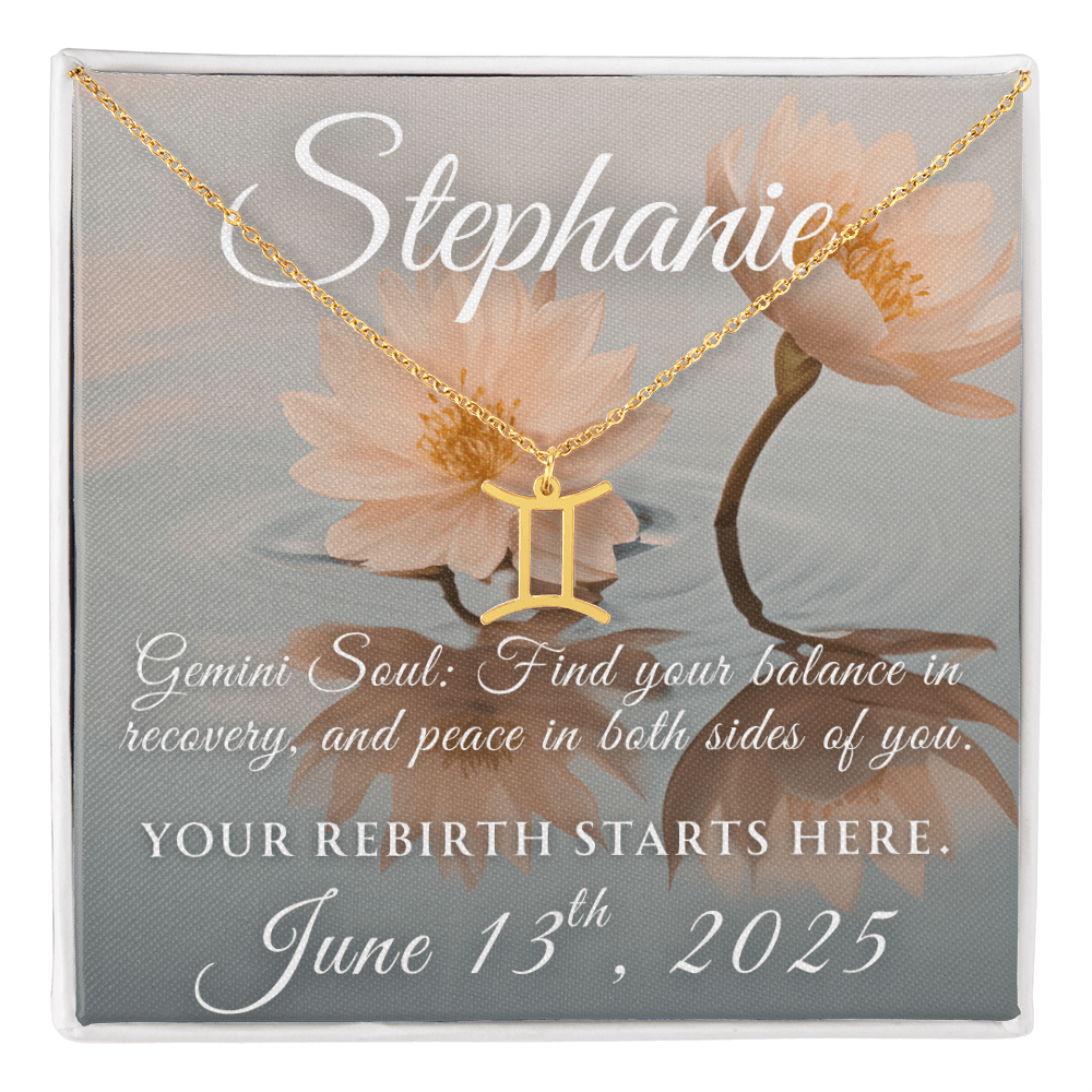 Custom Zodiac Recovery Necklace | Inspiring Sobriety