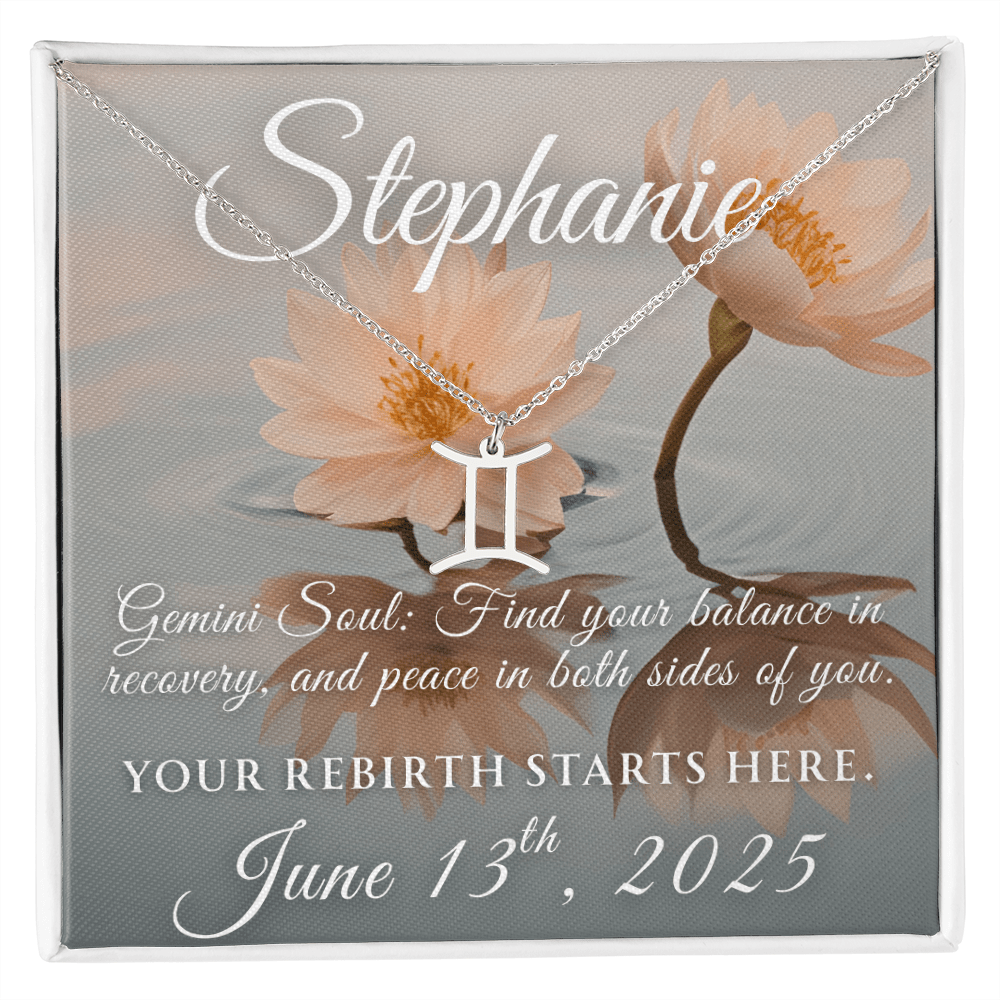 Custom Zodiac Recovery Necklace | Inspiring Sobriety