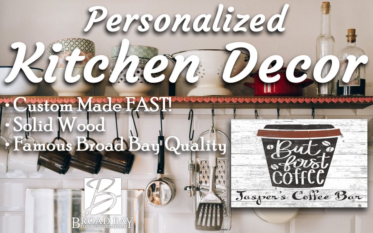 Customized But First Coffee Sign - Solid Wood