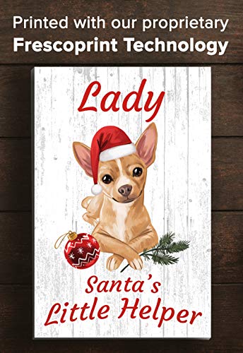 CUSTOMIZED Chihuahua Christmas Decoration - 16.5" x 10.5"