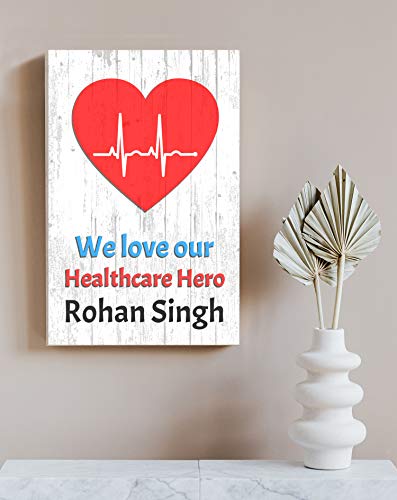 Customized Healthcare Hero Appreciation Sign Gift for Doctors, Nurses, and Medical Workers -