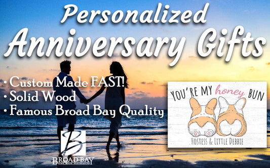 Cute Sign for Wife or Girlfriend Customized Solid Wood Decor “You’re My Honey Bun” - 16.5” x 10.5”