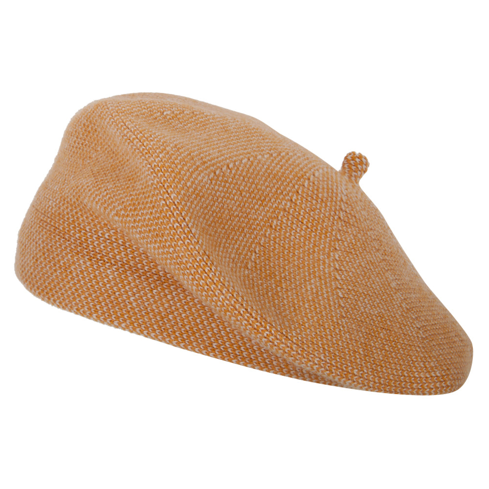 Ladies Acrylic Angora Wide Brim Edge Beret Hat