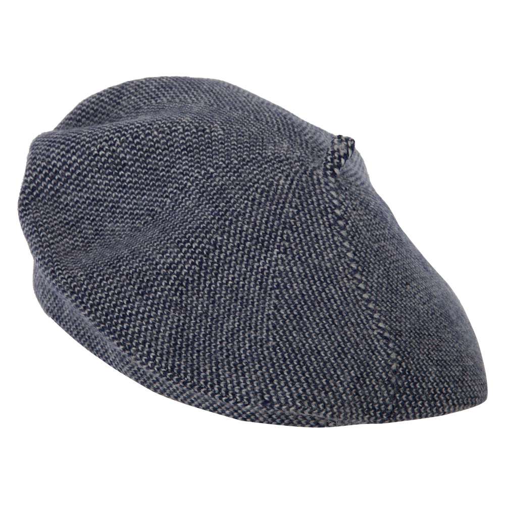 Ladies Acrylic Angora Wide Brim Edge Beret Hat