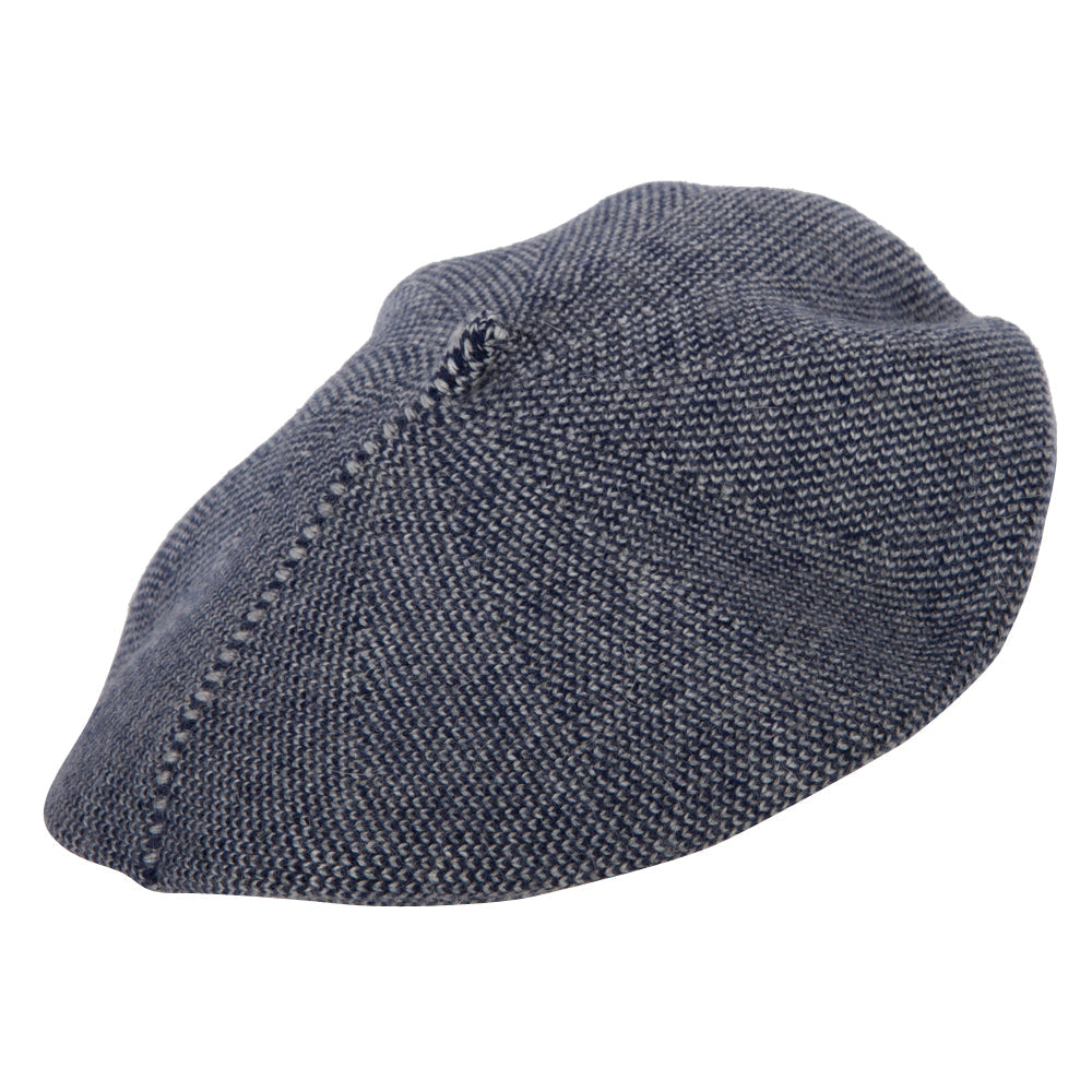 Ladies Acrylic Angora Wide Brim Edge Beret Hat