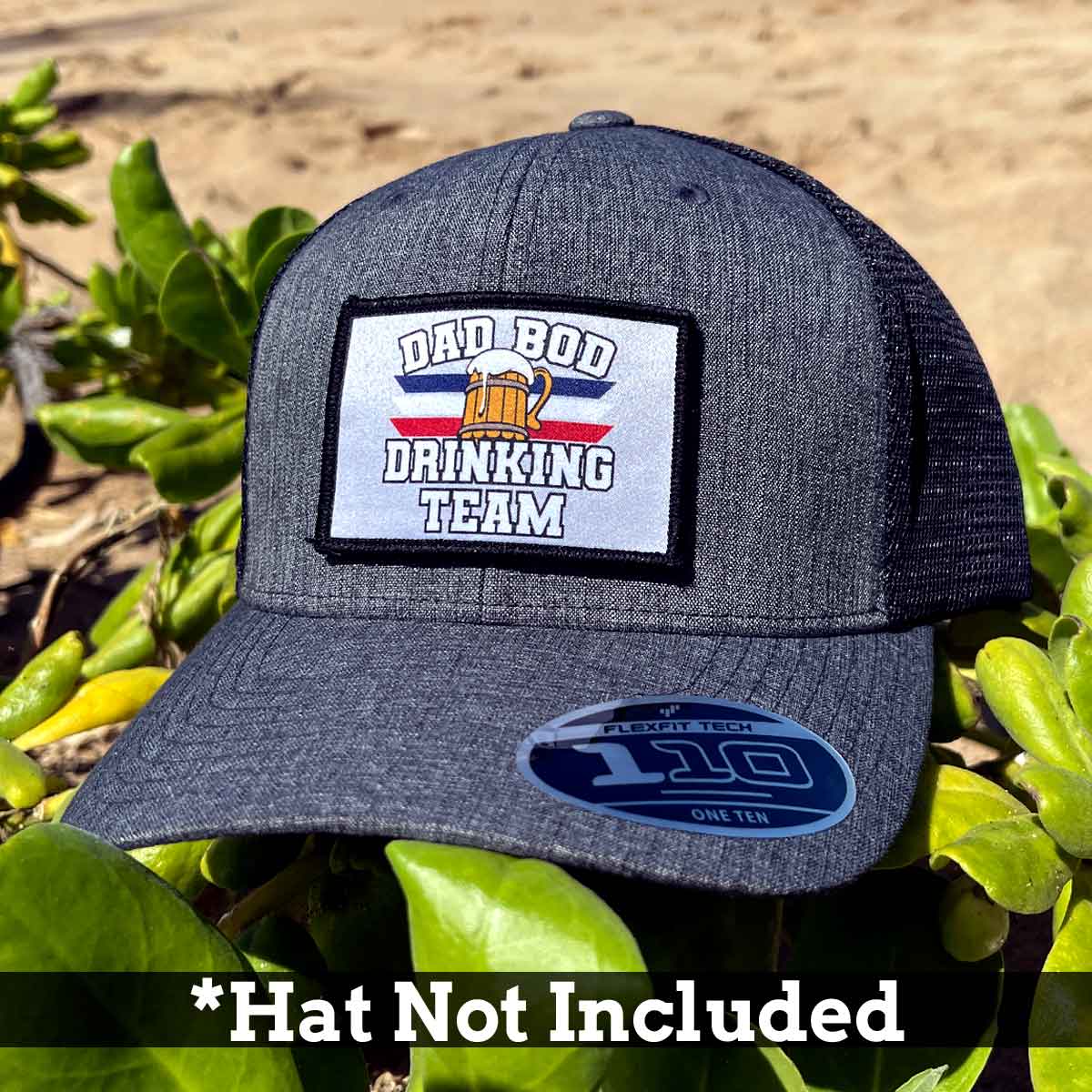 Dad Bod Drinking Team - American Flag - Removable Patch