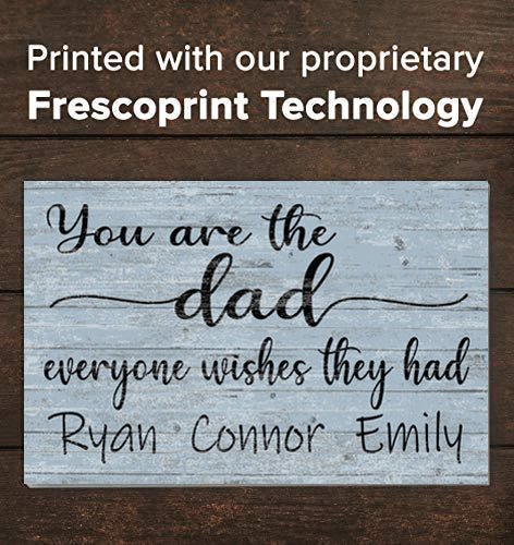 Personalized Dad Gift – “You Are the Dad Everyone Wishes They Had” Wood Sign with Kids’ Names | Meaningful Father’s Day Keepsake