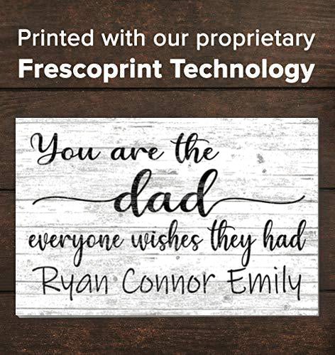 Personalized Dad Gift – “You Are the Dad Everyone Wishes They Had” Wood Sign with Kids’ Names | Meaningful Father’s Day Keepsake