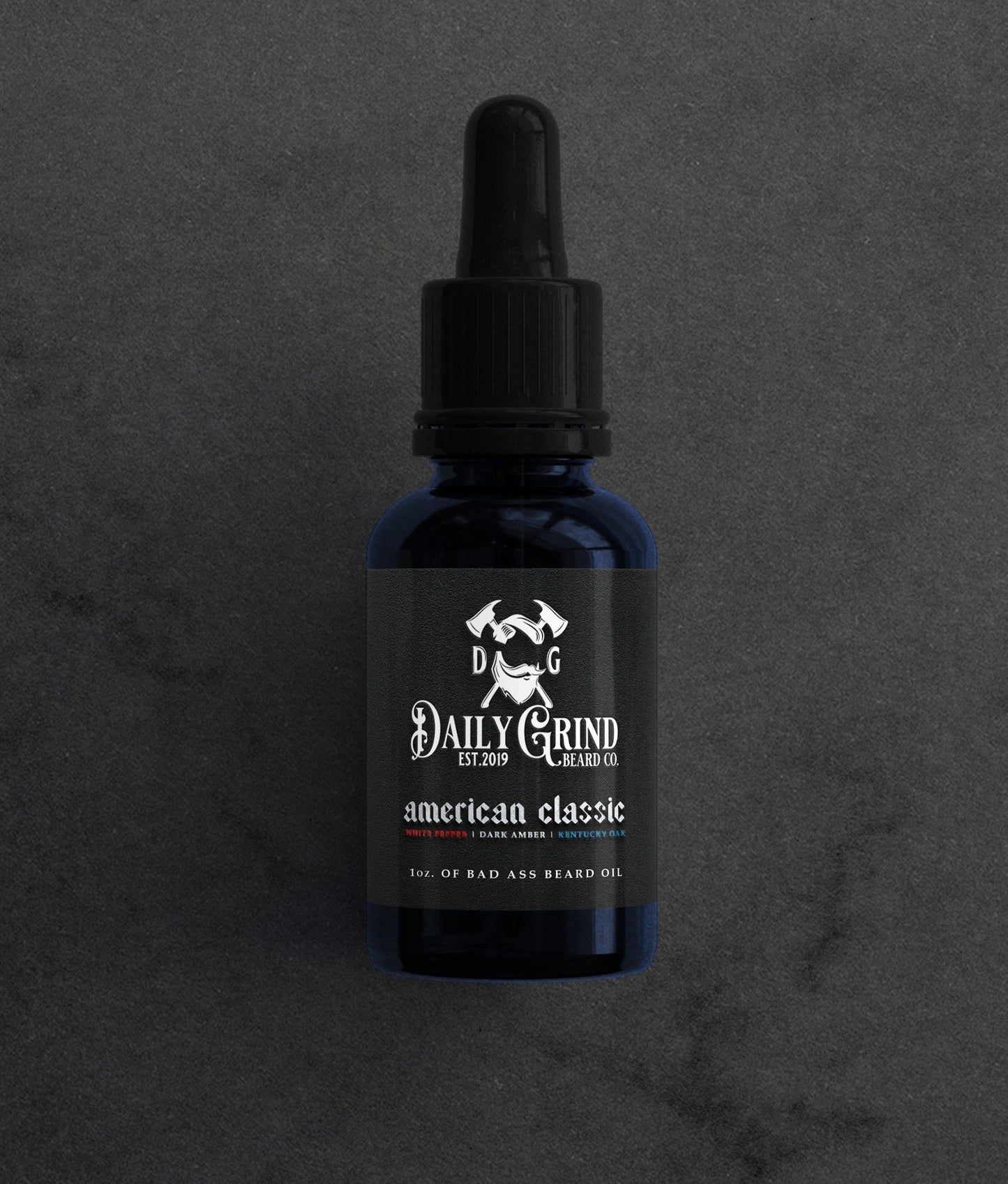 American Classic Beard Oil for Men | White Pepper, Dark Amber & Oak