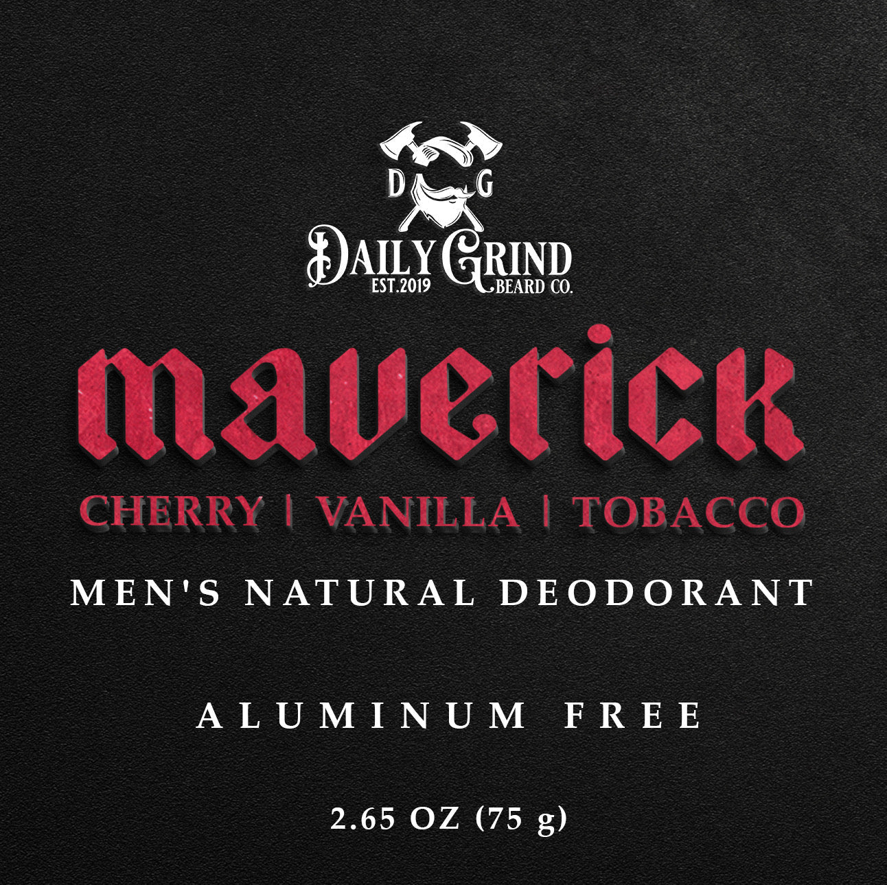 Maverick Natural Deodorant for Men - Cherry Tobacco