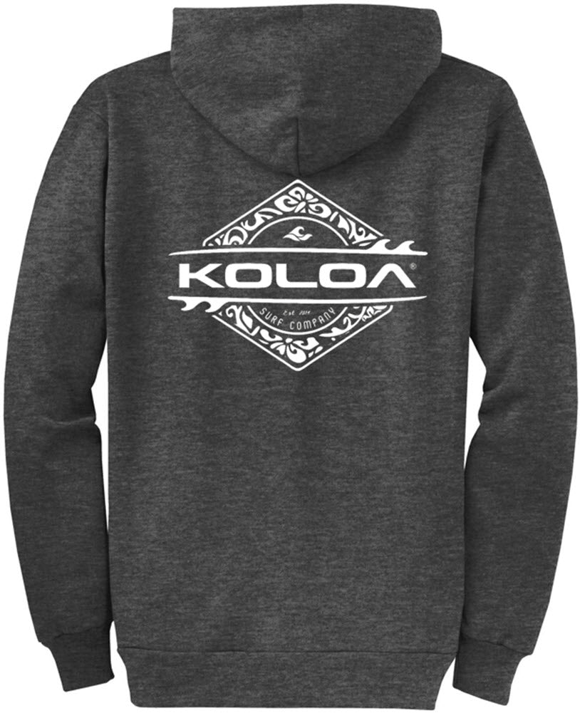 Koloa Diamond Thruster Surfboards Zip Hoodie