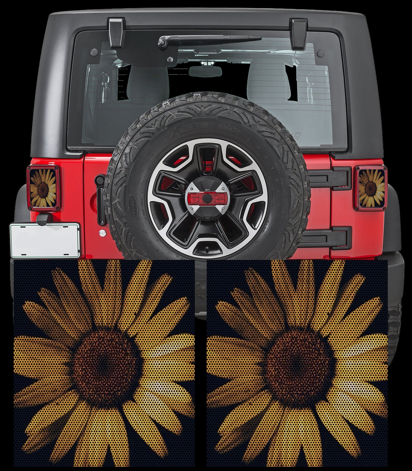 Daisy Taillight cover decal