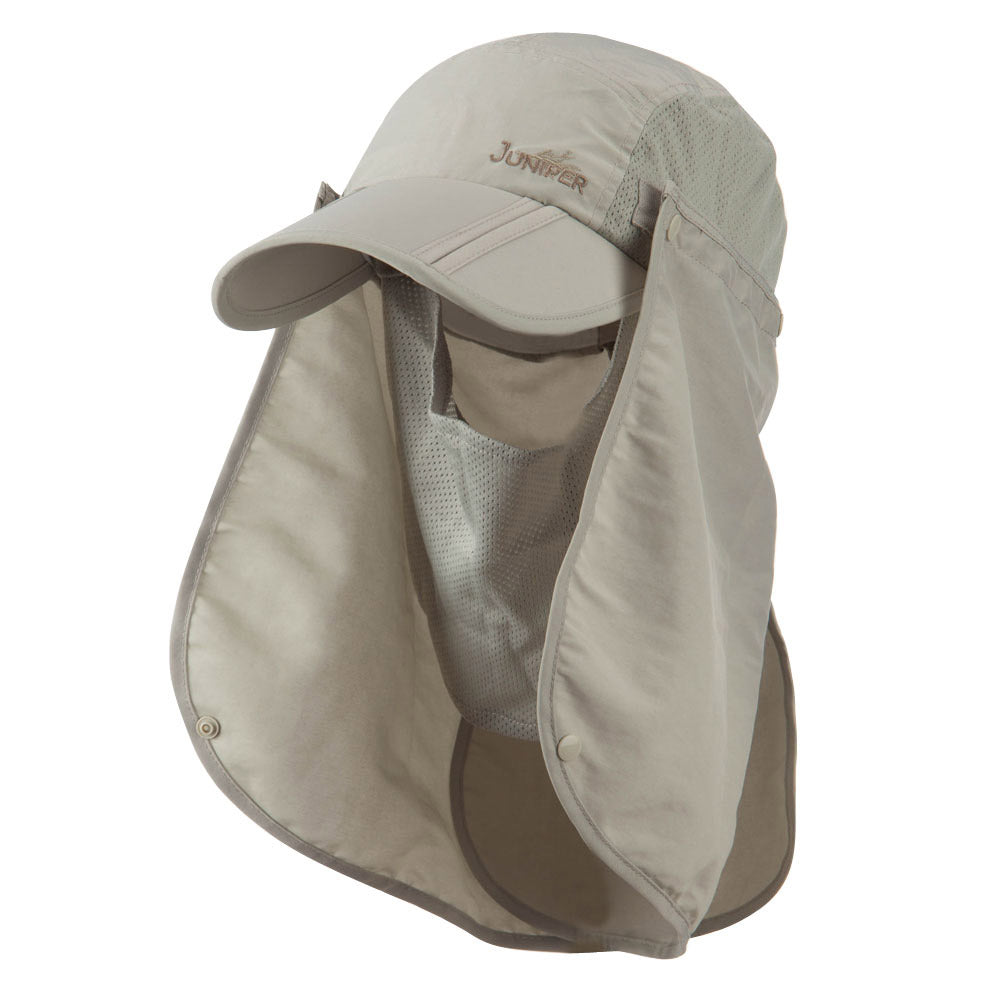 UV 50+ Folding Bill Cap with Double Flaps