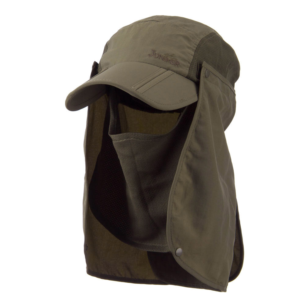 UV 50+ Folding Bill Cap with Double Flaps