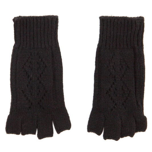 Women's Diamond Design Fingerless Glove