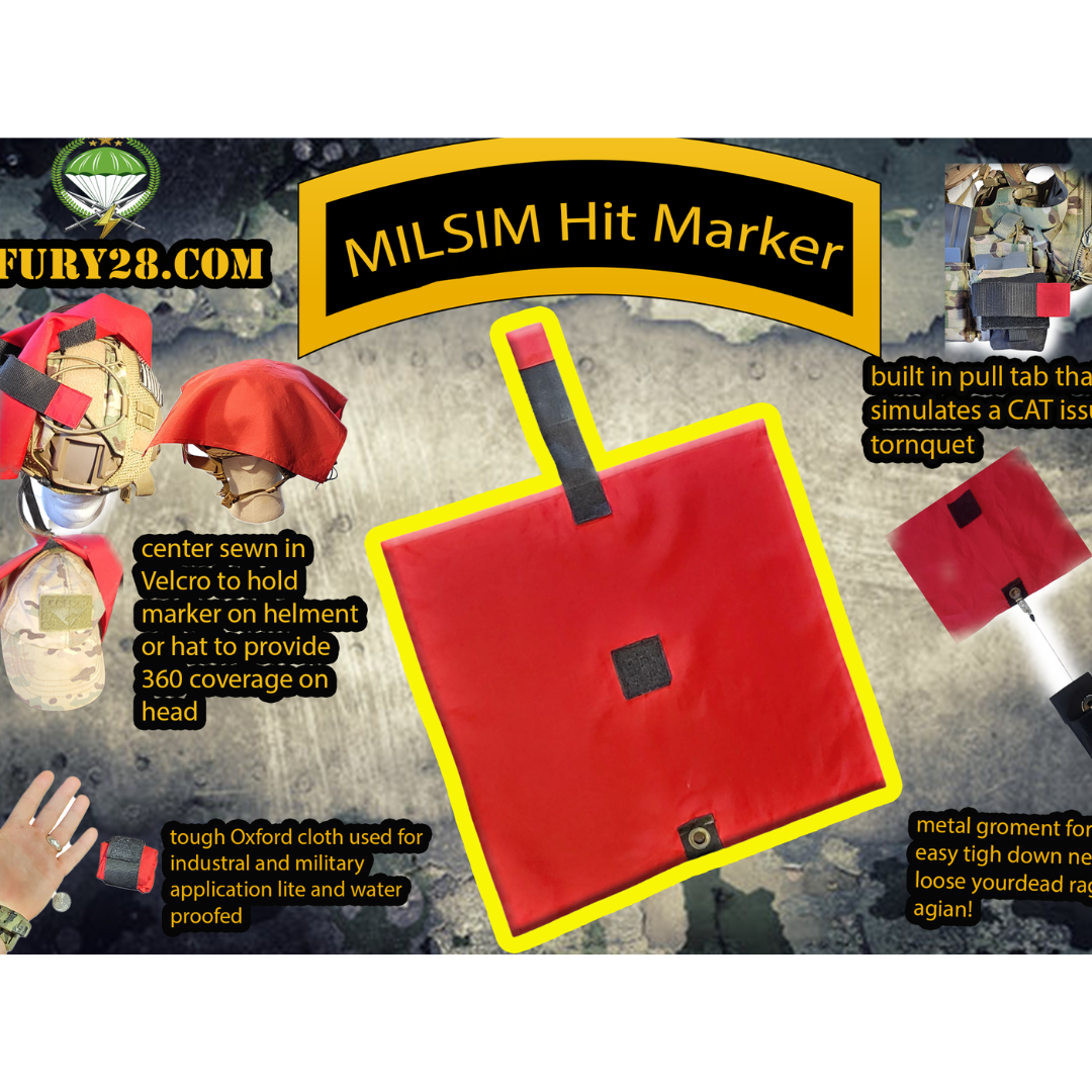 MILSIM Airsoft Dead Rag /hit marker, kill rag