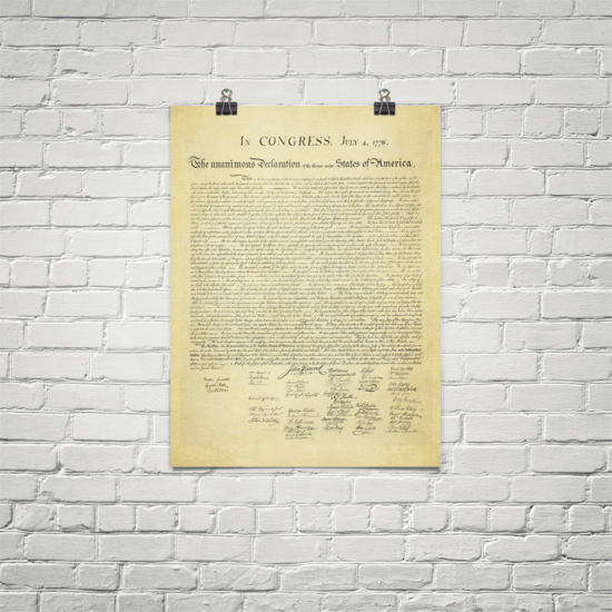 Declaration of Independence Print