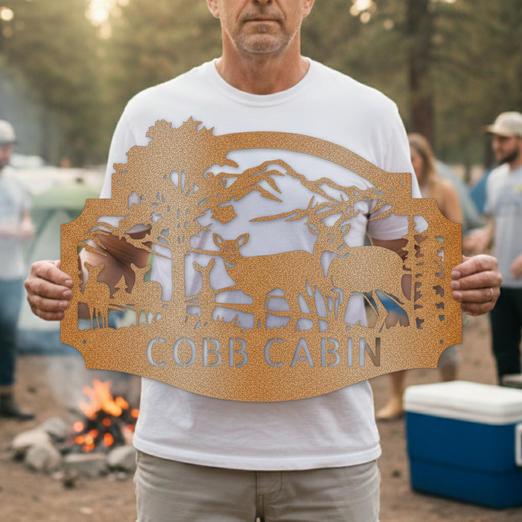 Name Metal Sign - Custom Metal Sign, Anniversary/Wedding/Housewarming/Christmas Gift