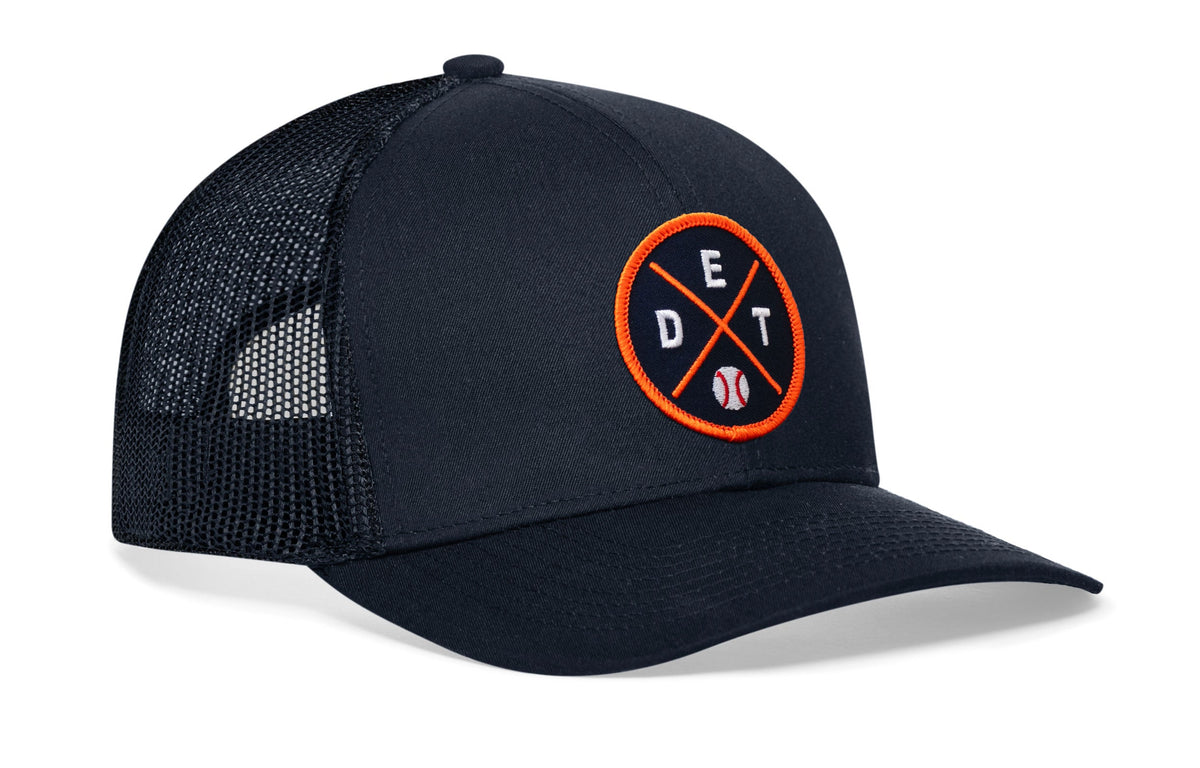 Detroit Baseball Trucker Hat  |  DET X Snapback