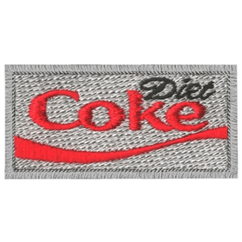 Diet Coke Pencil Tab Embroidered Patch
