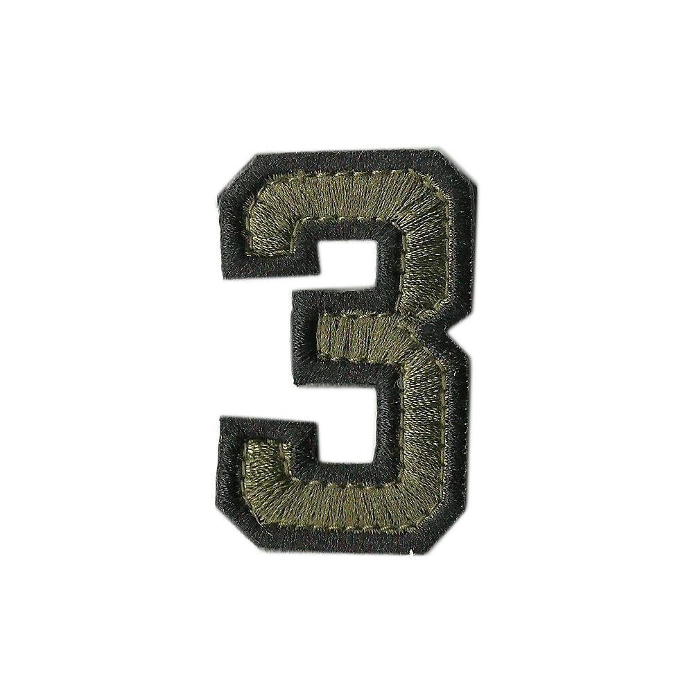 Tactical Numbers 2" x 1.25" - Olive Drab