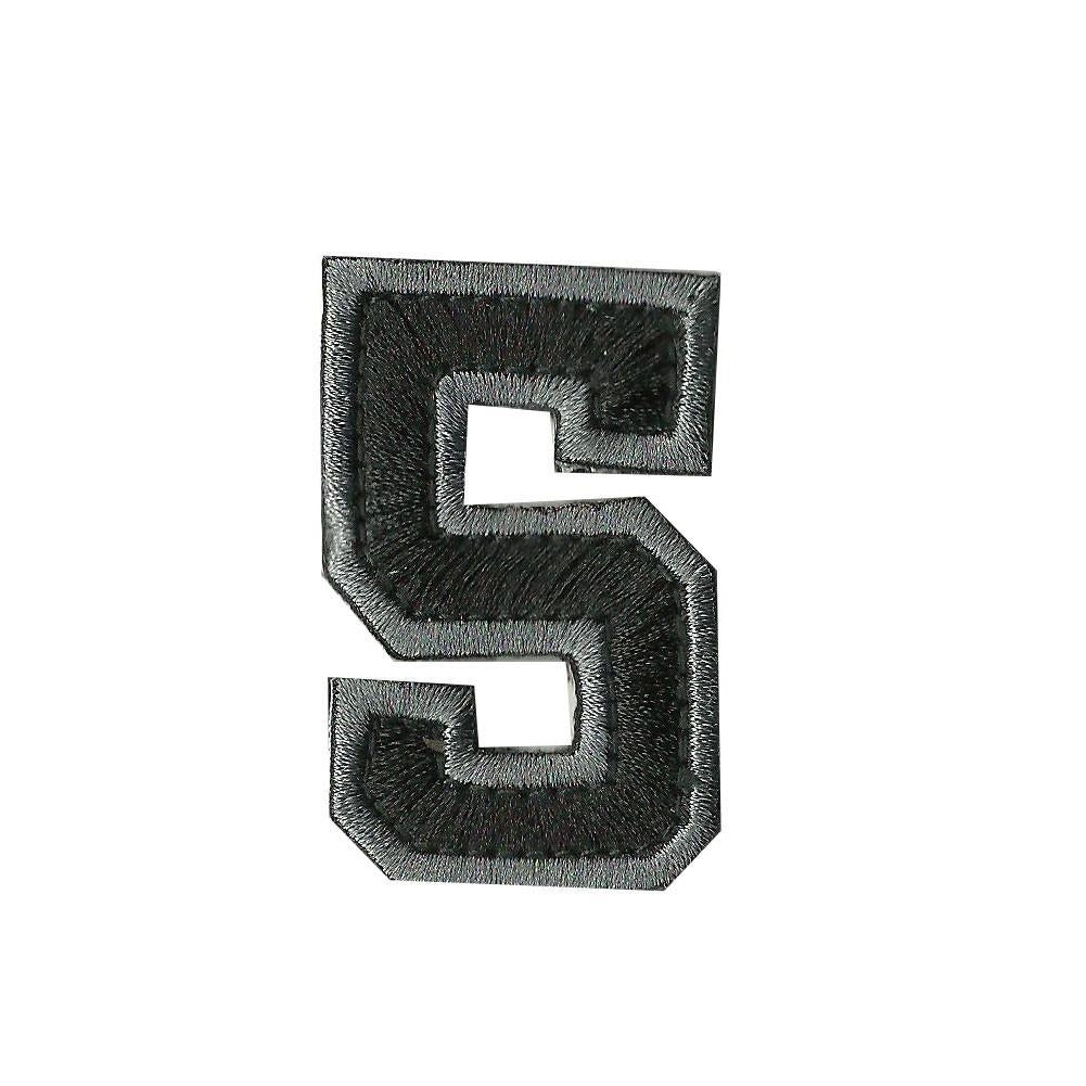 Tactical Numbers 2" x 1.25" - Silver-Black