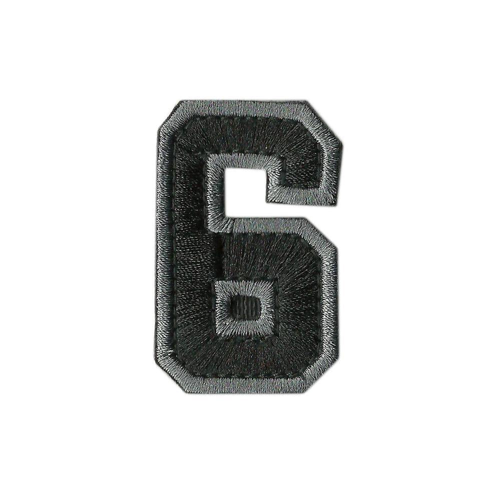 Tactical Numbers 2" x 1.25" - Silver-Black