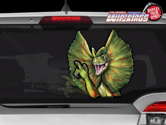 Dilophosaurus Waving Dinosaur WiperTags