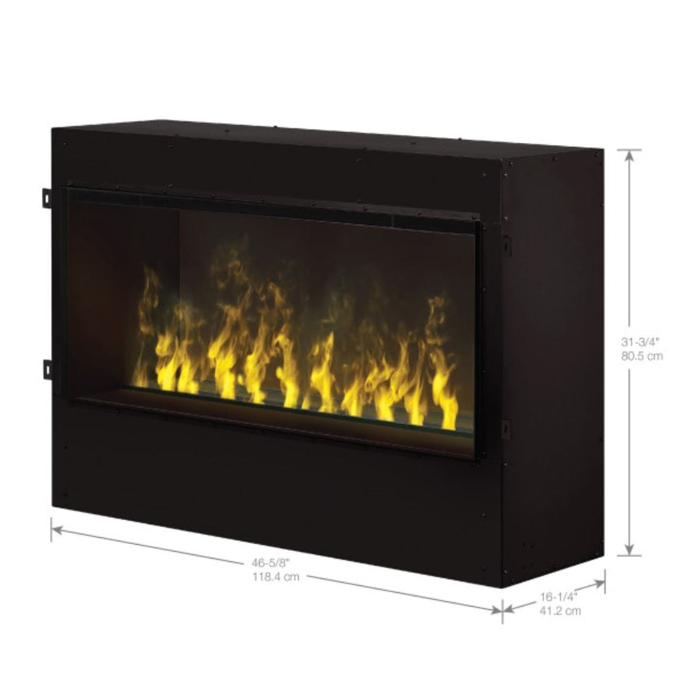 Dimplex Opti-myst Pro 1000 46-Inch One or Two Sided Vapor Fireplace with Heater (GBF1000-PRO)