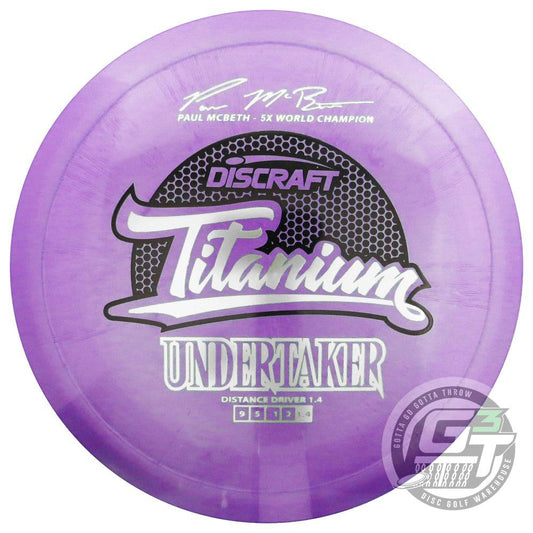 Discraft Titanium Undertaker [Paul McBeth 5X] [Discontinued Stamp] Distance Driver Golf Disc