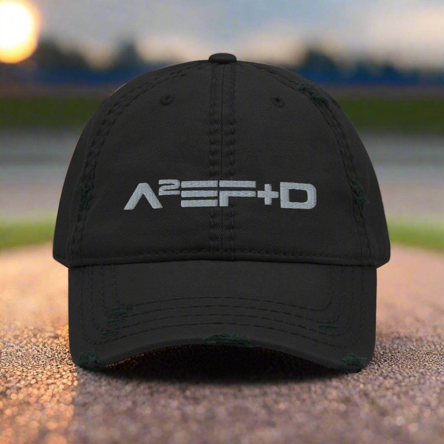 Against All Enemies Distressed Dad Hat (Moto)