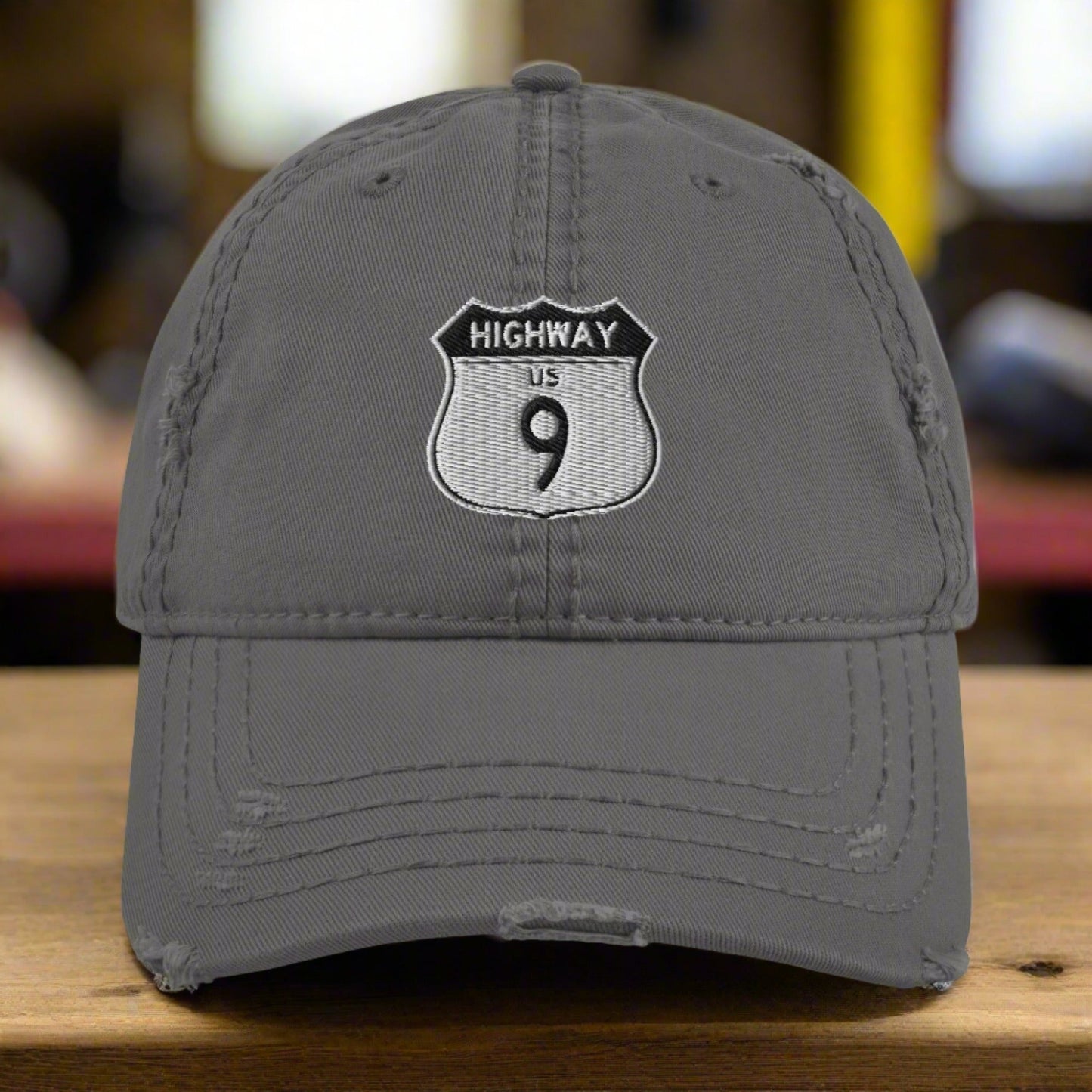 Highway 9 Distressed Dad Hat