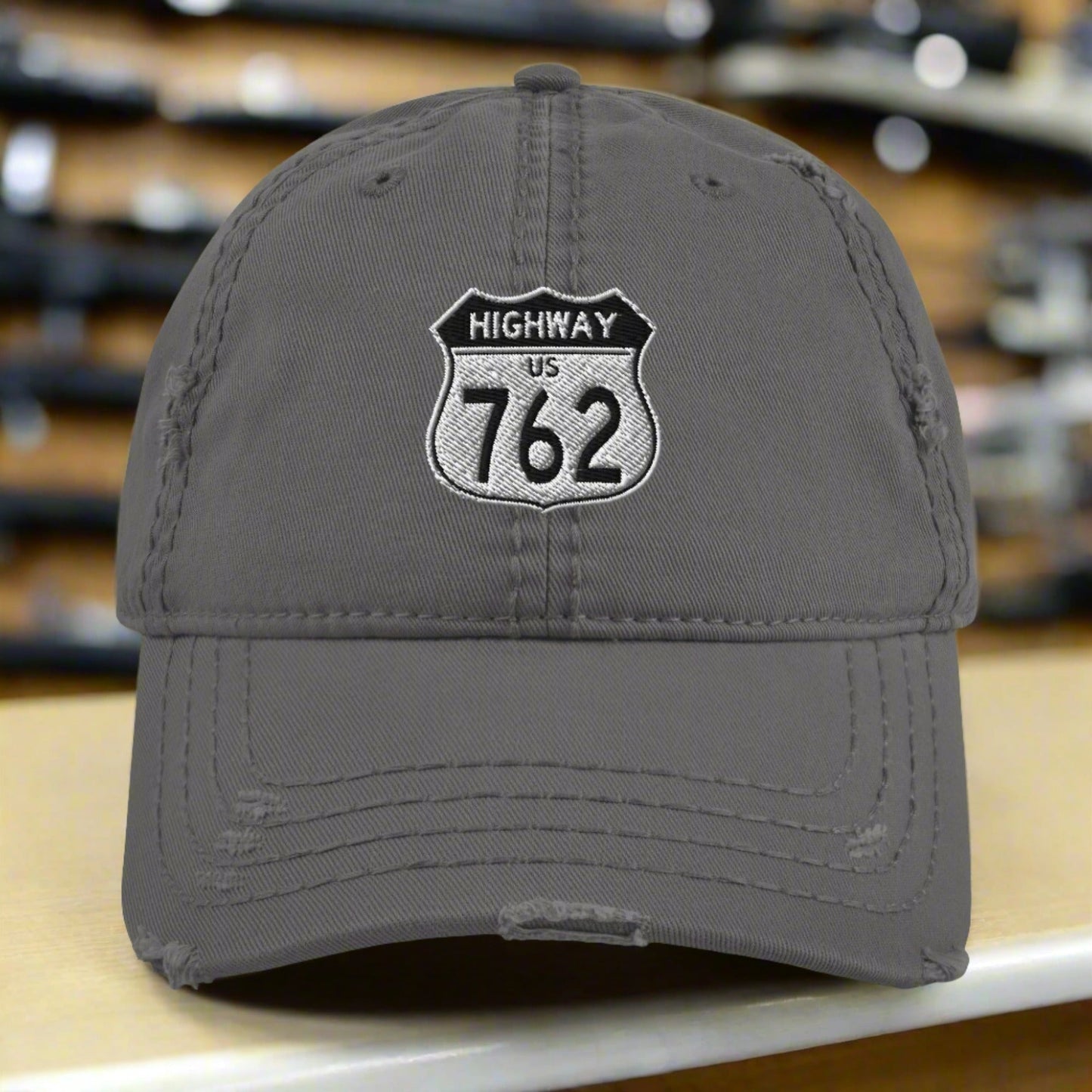 Highway 762 Distressed Dad Hat
