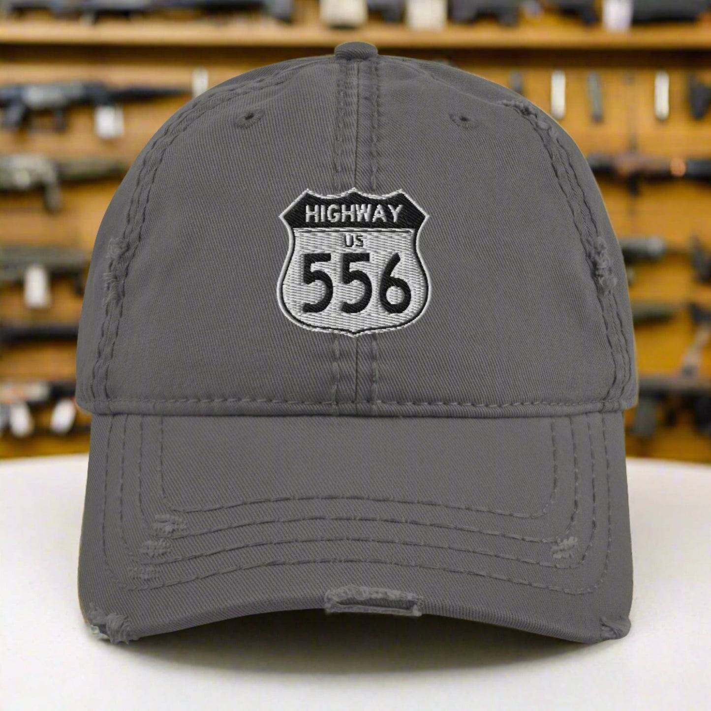Highway 556 Distressed Dad Hat