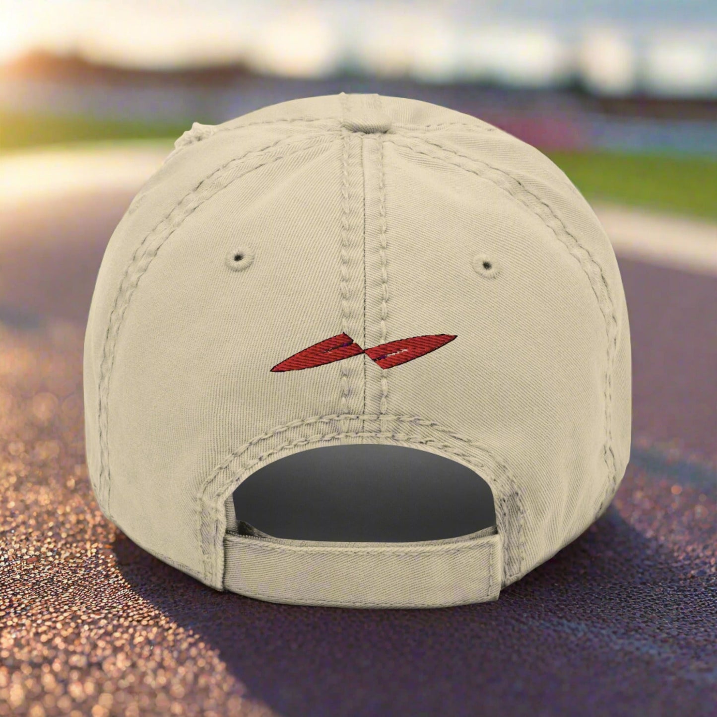 Against All Enemies Distressed Dad Hat (Moto)