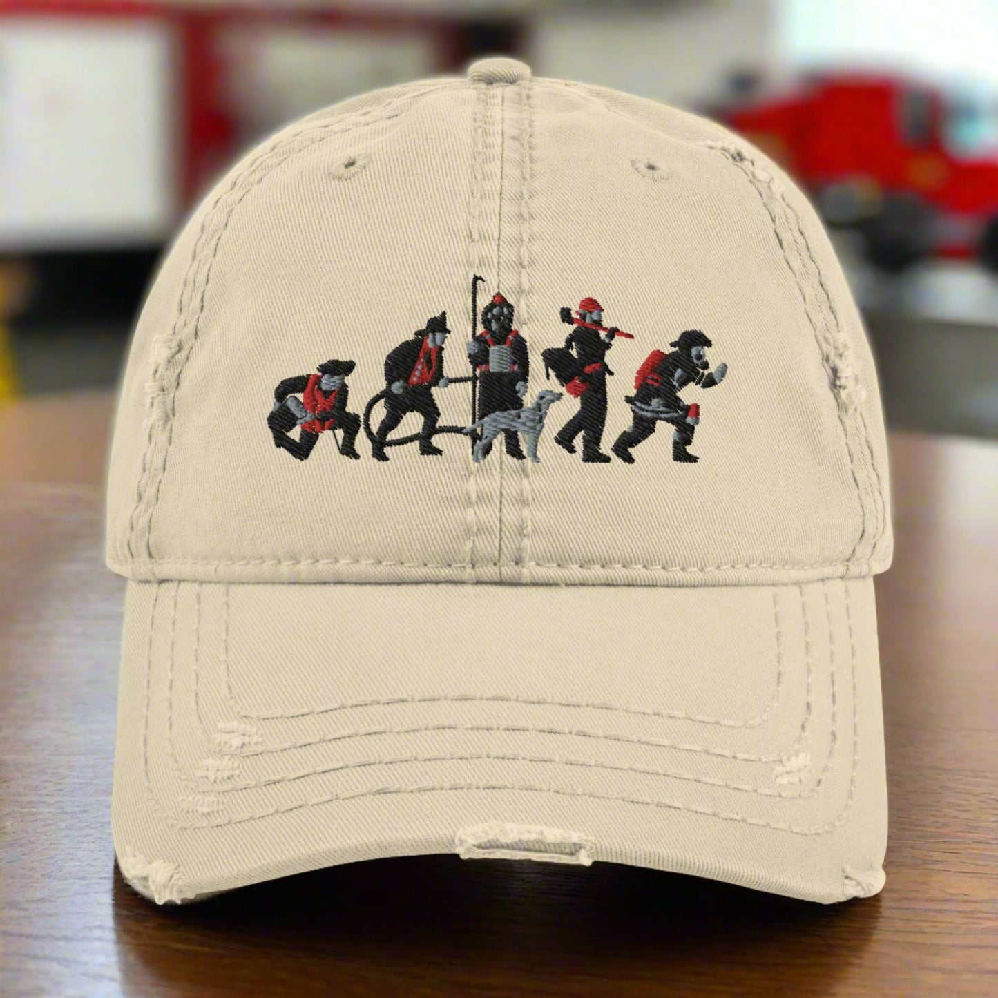 American Redline Distressed Dad Hat (Clearance)