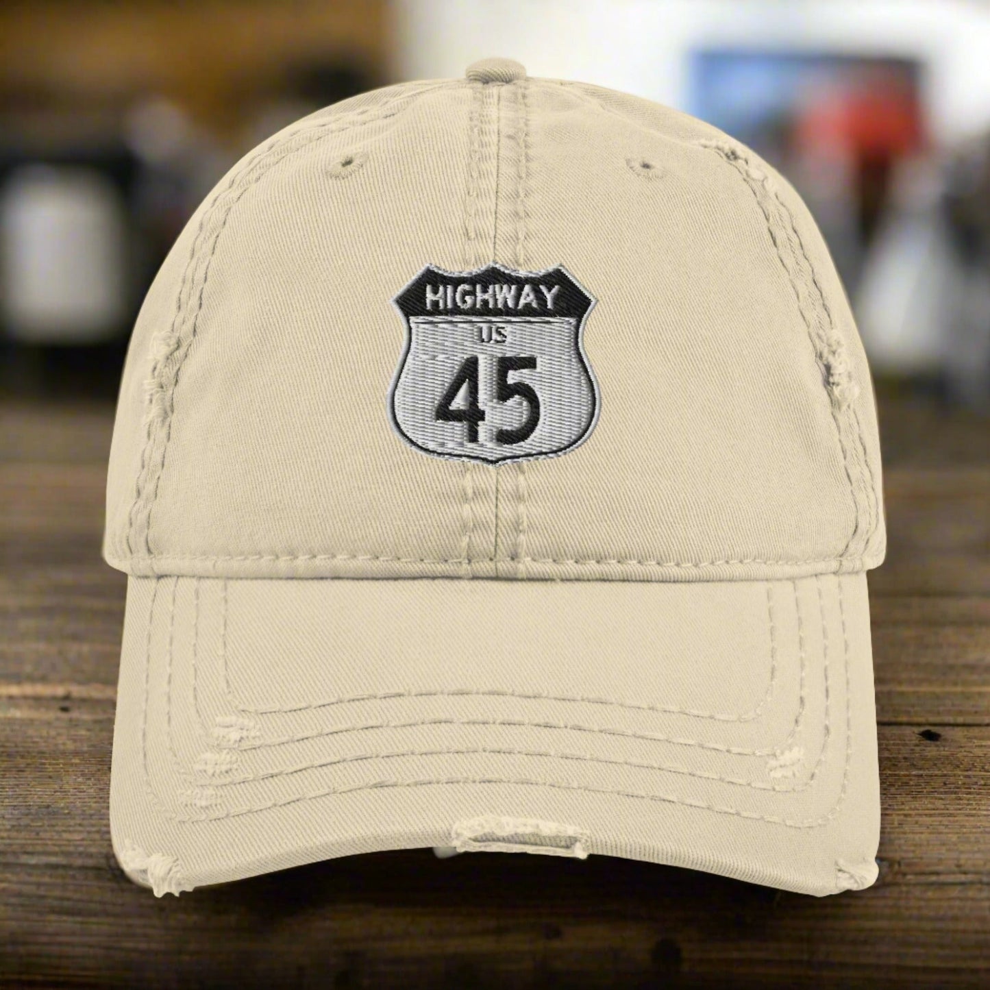 Highway 45 Distressed Dad Hat