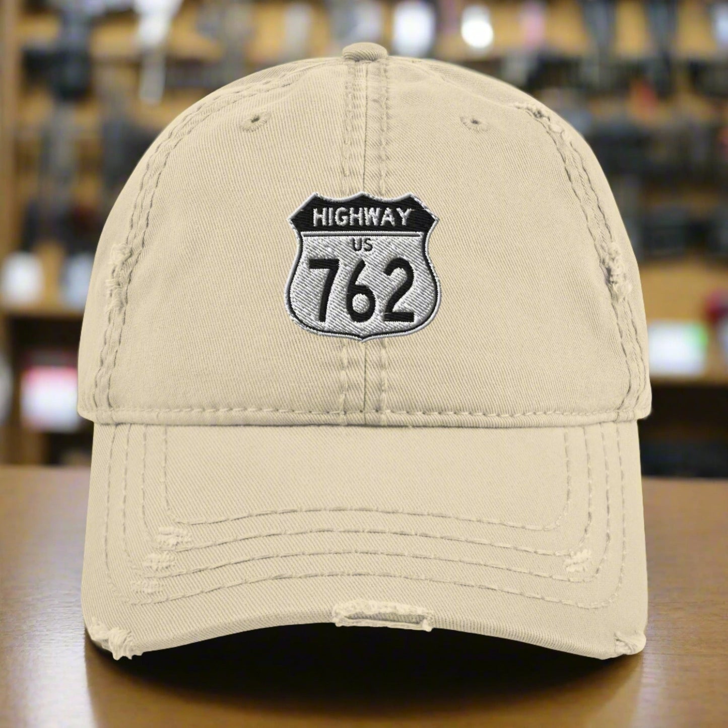Highway 762 Distressed Dad Hat