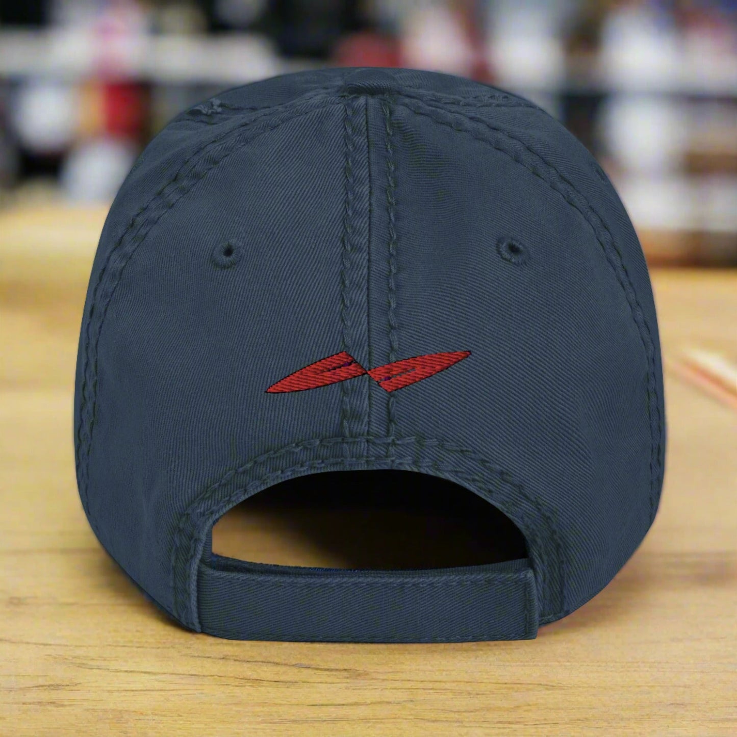 Against All Enemies Distressed Dad Hat (RWB)