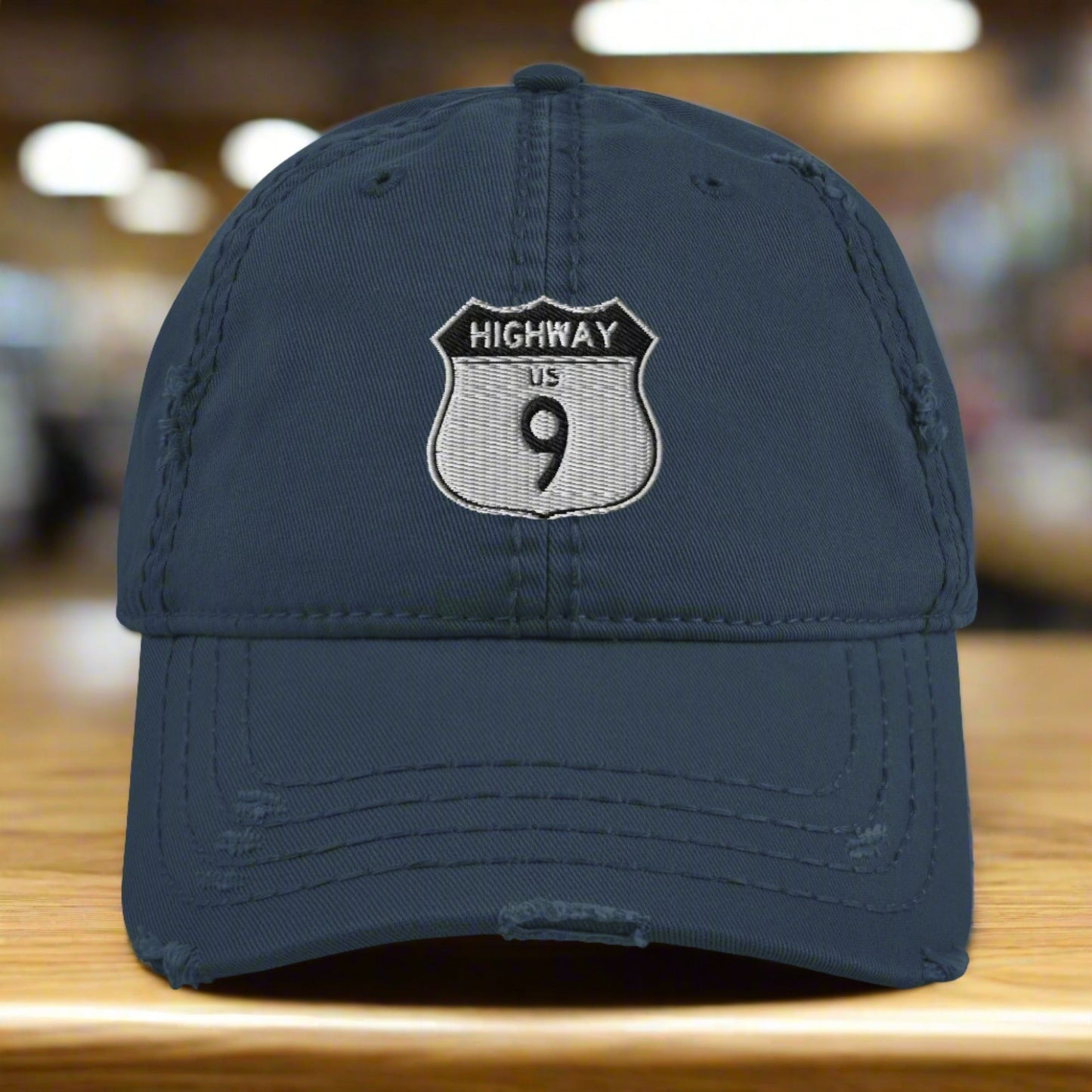 Highway 9 Distressed Dad Hat