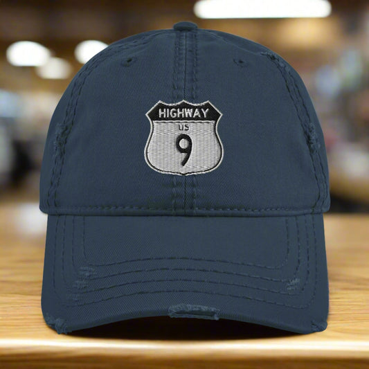Highway 9 Distressed Dad Hat