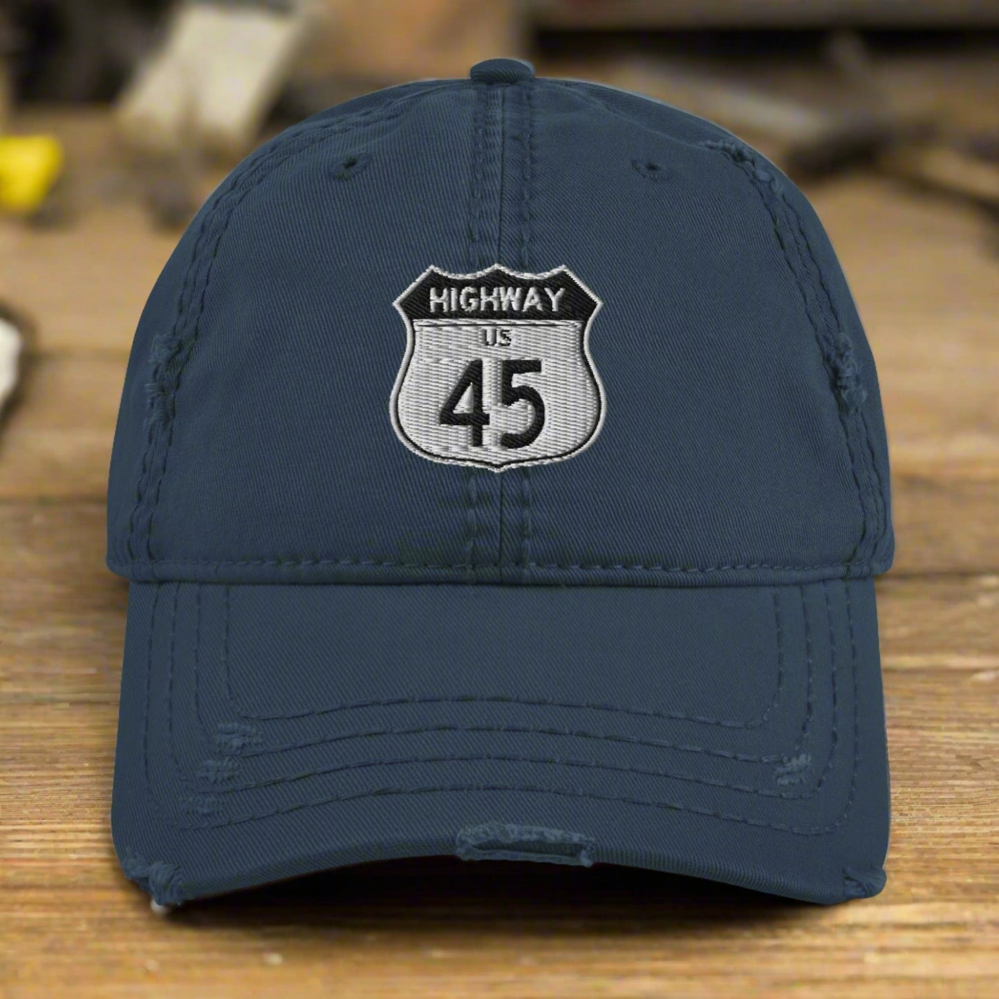 Highway 45 Distressed Dad Hat