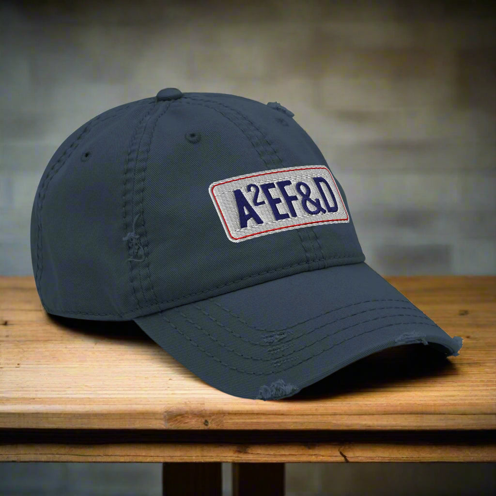 Against All Enemies Distressed Dad Hat (RWB)