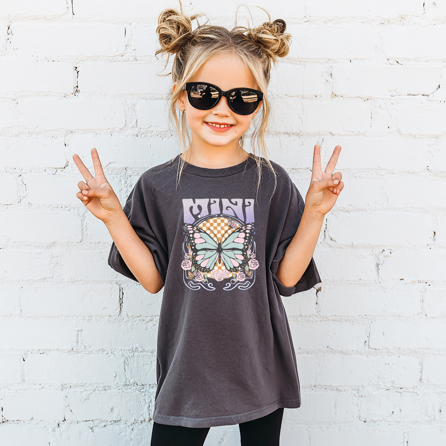 Distressed Butterfly Mini T-Shirt