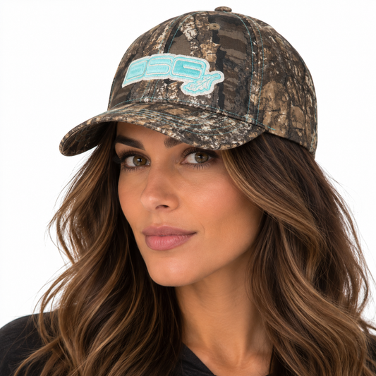 Distressed Camo Baseball Cap