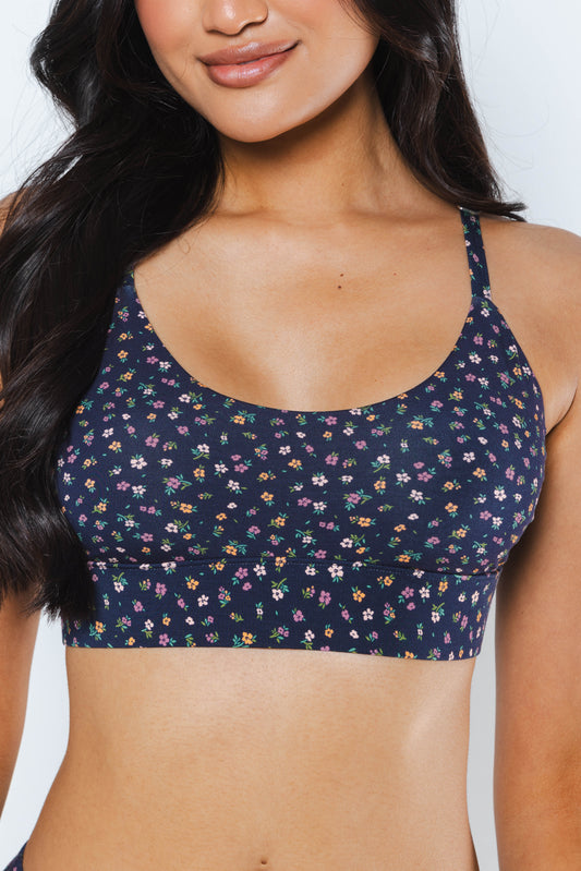 The Ditsy Daisy | Daisy Print Boob Hammock™ Scoop Bralette
