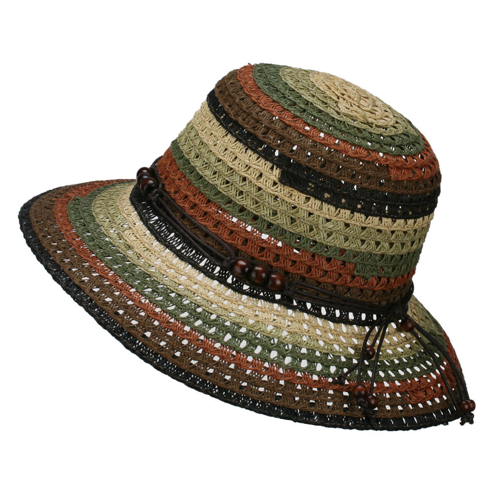 Stripe Braid Straw Sun Hat