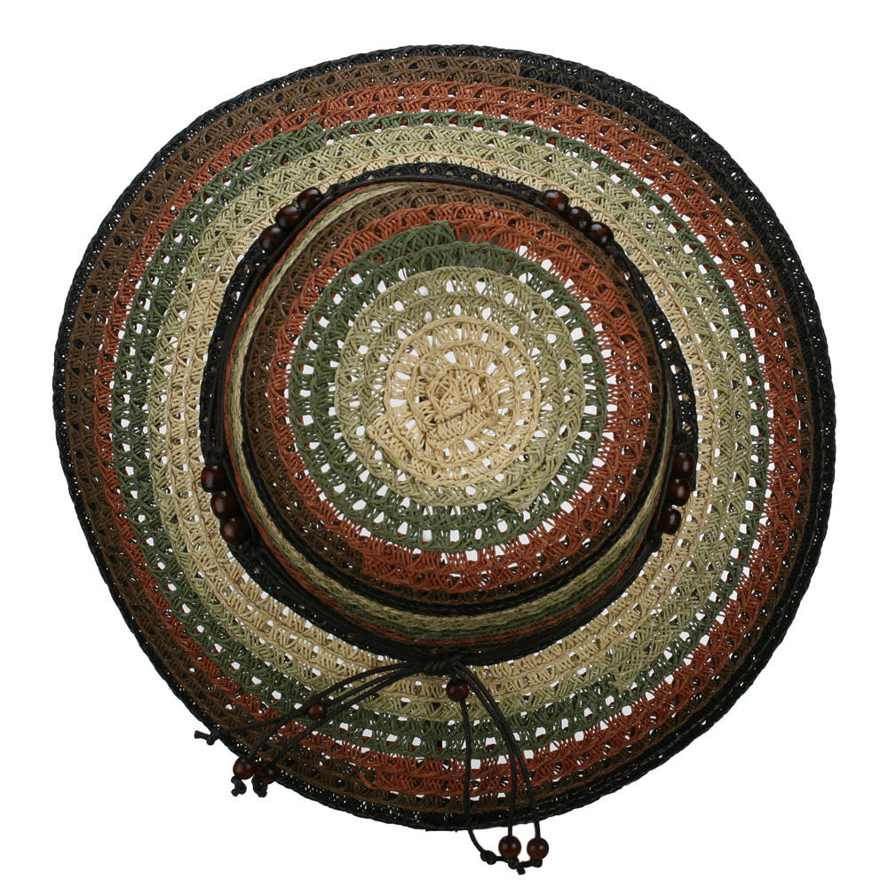 Stripe Braid Straw Sun Hat