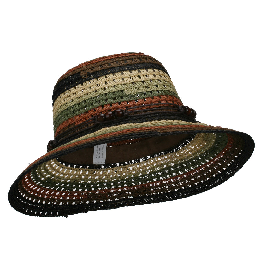 Stripe Braid Straw Sun Hat