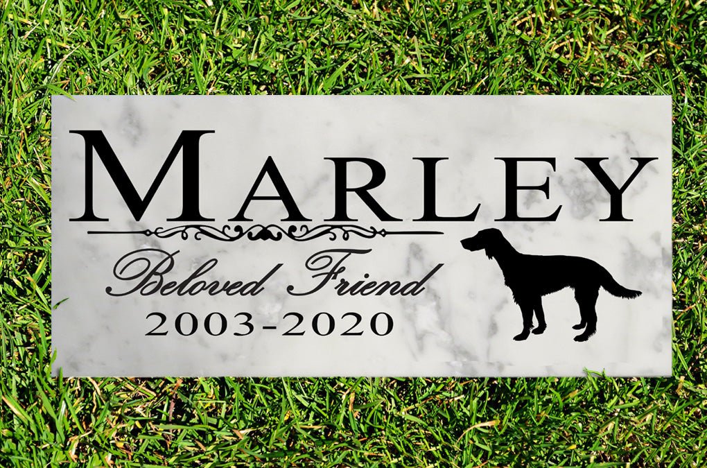 Dog Memorial Stone By Breed Personalized Marker Marble Grave Headstone